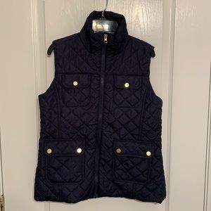 Girl’s Navy Quilted Vest by Me Jane Size 14